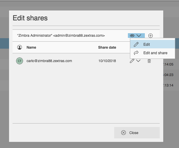 Share an item (folder or file)