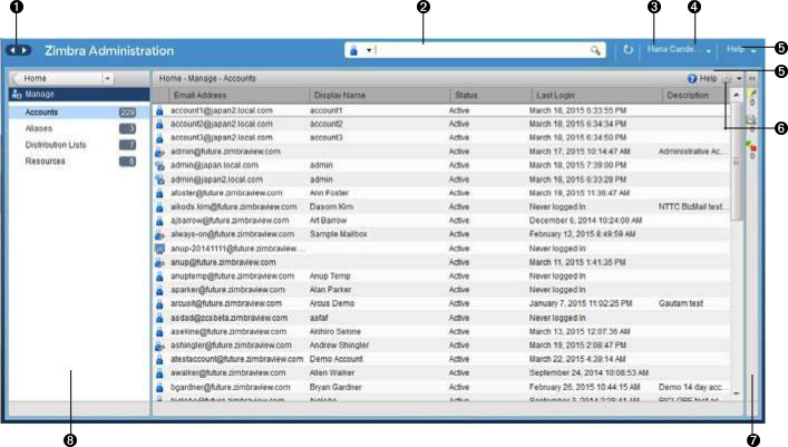 Zimbra: List of User Account Status- BrandCrock GmbH