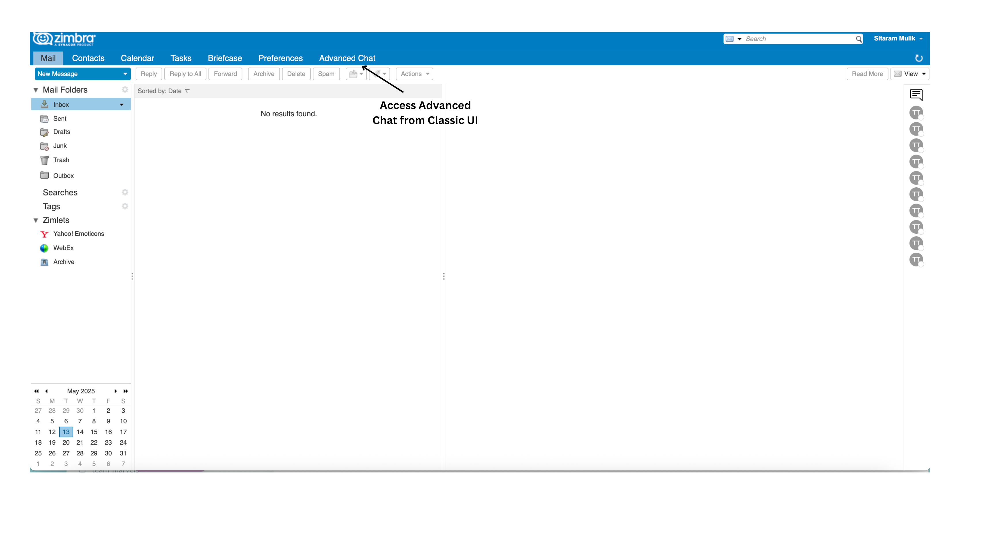 Classic Advanced Chat Mail Window
