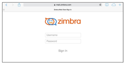 Zimbra webmail not opening